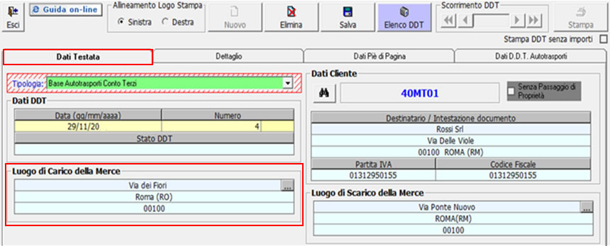 6.2.2 - Come si crea un Documento di Trasporto